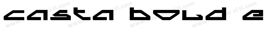 Casta Bold Expanded字体转换
